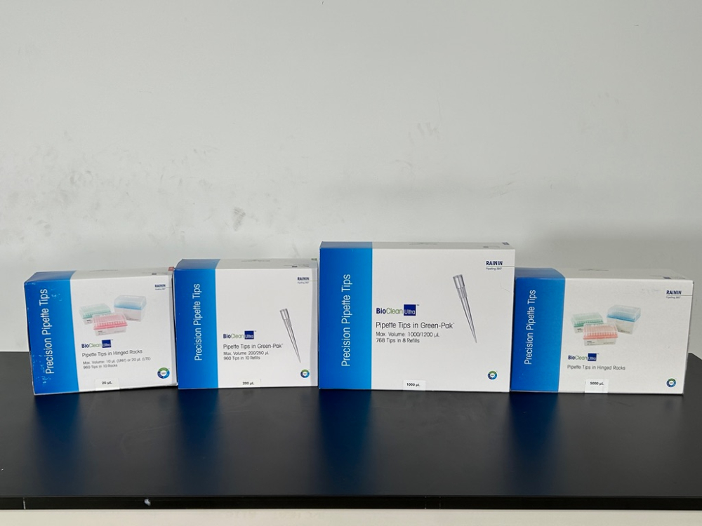 Image of Lot Of Rainin Pipette Tips and Hinged Racks